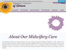 Tablet Screenshot of midwiferycollective.com